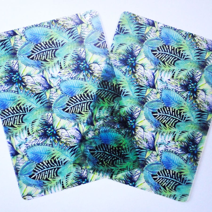 Two Tropical Forest Plastic Placemats
