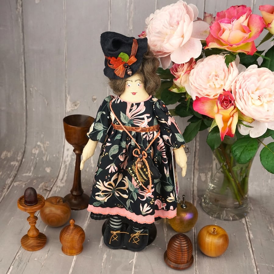 Honeysuckle,  A Little Lancashire Witch Doll