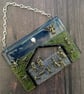 Handmade Fused Glass Nativity Scene Picture or Free Standing Wooden Frame - Image 6