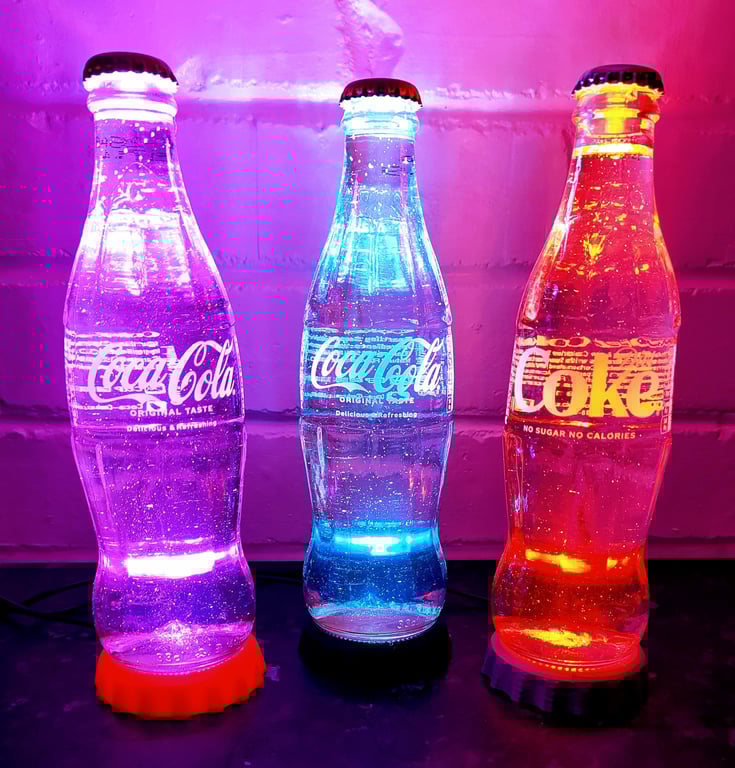 Coca Cola Glass Bottle Lamp