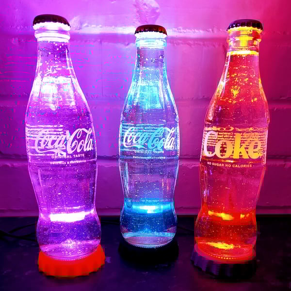 Coca Cola Glass Bottle Lamp