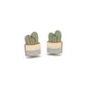 Cactus House Plant Stud Earrings