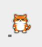 Funny Novelty Vinyl Sticker - Grumpy Cat      - Image 1