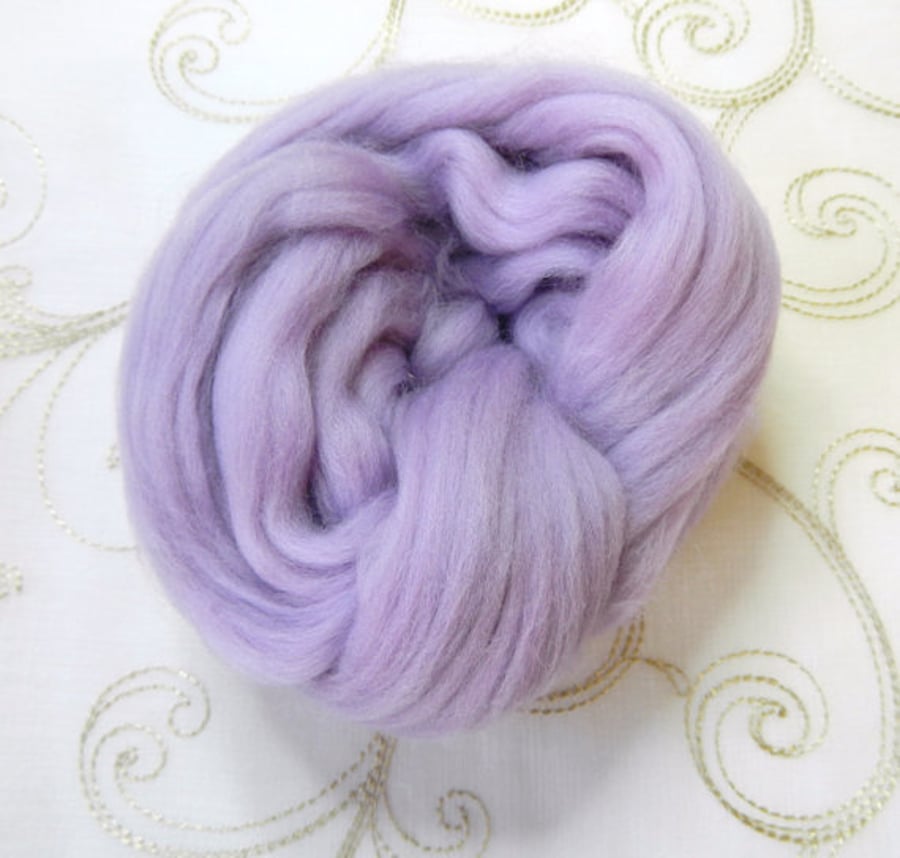 Merino Wool for Wet Felting Needle Felting Pastel Yellow White Pink Beige Lilac 