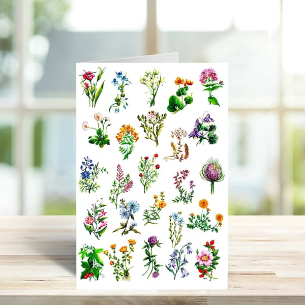 Wildflowers Art Card from Original Artwork