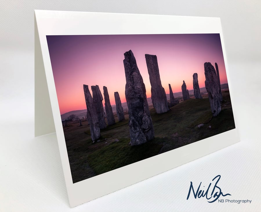 Callanish Standing Stones Lewis Outer Hebrides - Greeting Card by Neil Barr