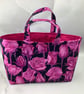 Roses tote bag, Floral shopper, handmade in Sussex - Image 2