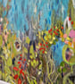 'An afternoon rain shower' mix medium- floral abstract- original painting - Image 3