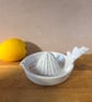 Hand Thrown Stoneware Lemon Juicer with Oak Leaf Handle - Image 6
