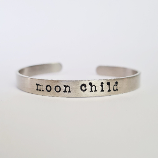 Moon Child Witch Jewellery Gift, Gothic Pagan Wiccan Bracelet