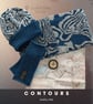 Scafell Pike Contour Cowl, Denim Blue Merino Wool Neck Warmer, Lake District - Image 3