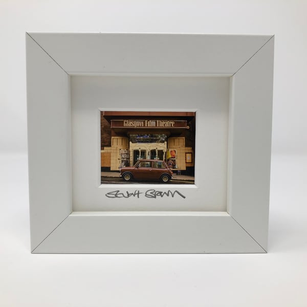 MINI at GLASGOW FILM THEATRE ,GLASGOW mini signed and framed print 