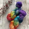 Hand dyed yarn 4 ply Polwarth Skydance 100g