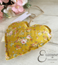 Personalised Hanging Floral Fabric Heart Decoration. Gift For Her. Heart Decor  - Image 7