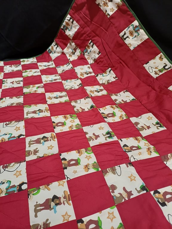 boys cowboy playmat or blanket
