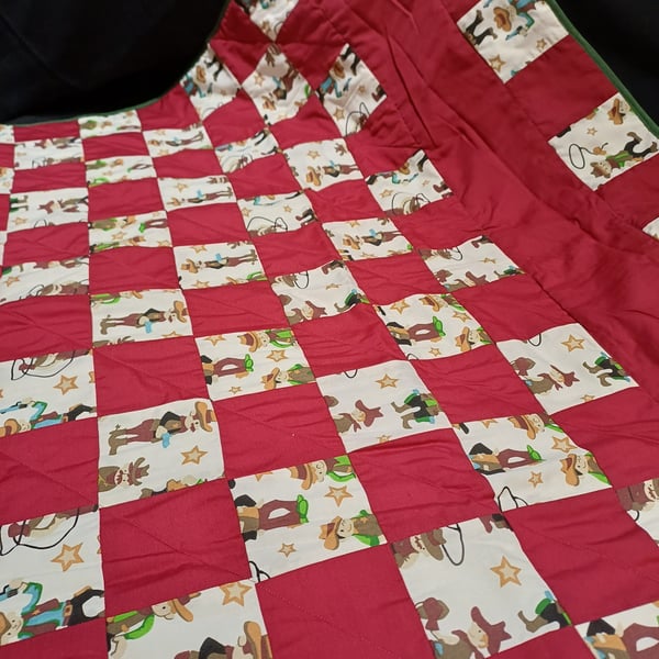 boys cowboy playmat or blanket