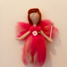 Hanging Felted Fairy