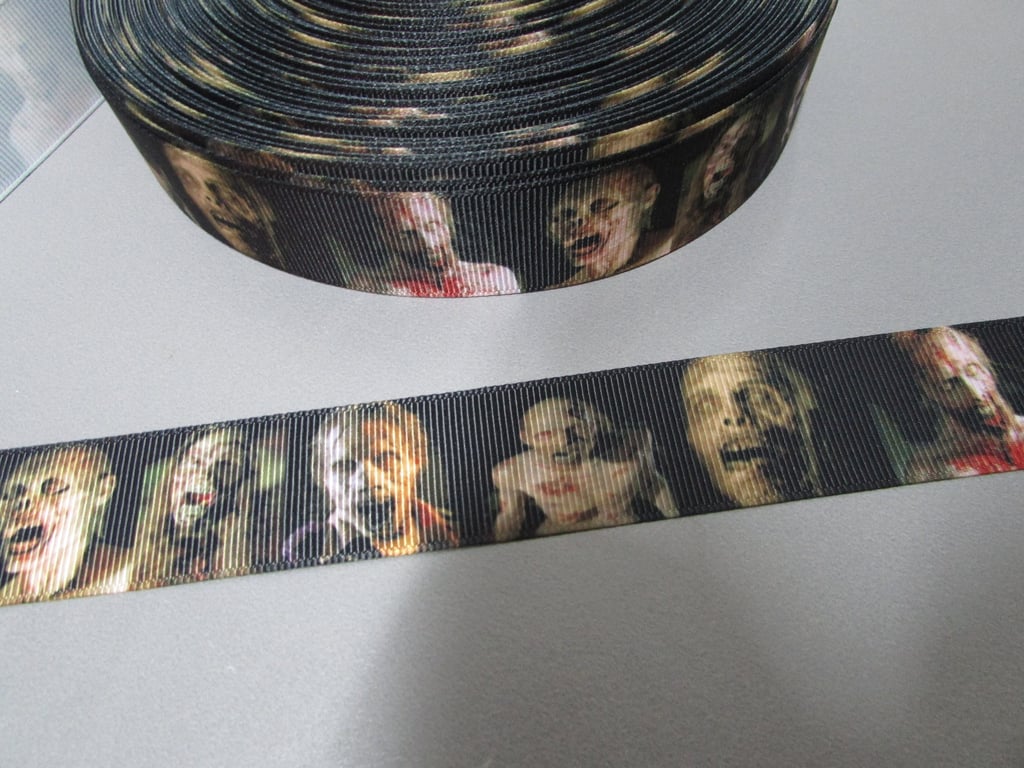 Zombie 2.5cm Grosgrain Ribbon x 1 metre
