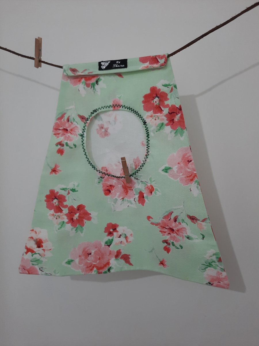 New Design Stay and Glide Peg Bag Green Floral