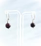 Charoite Infinity Hoop Earrings With All 925 Sterling Silver Hand Forged Earwire - Image 3