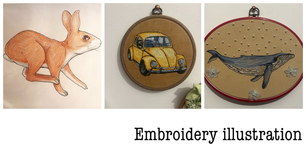 Embroidery illustration