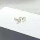 Disc Stud Earrings