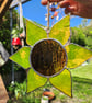 Stained Glass Sunflower Suncatcher: Boho Home Decor, Handmade - Image 4
