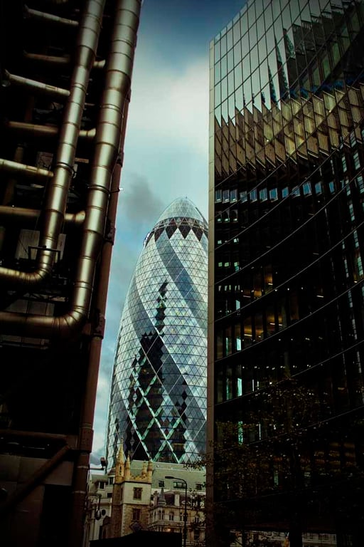 30 St Mary Axe The Gherkin London UK Photograph Print