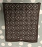 Brown book sleeve with sashiko embroidery detail  - Image 7