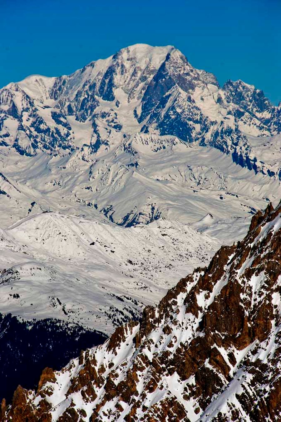 Mont Blanc Meribel French Alps France Photograph Print