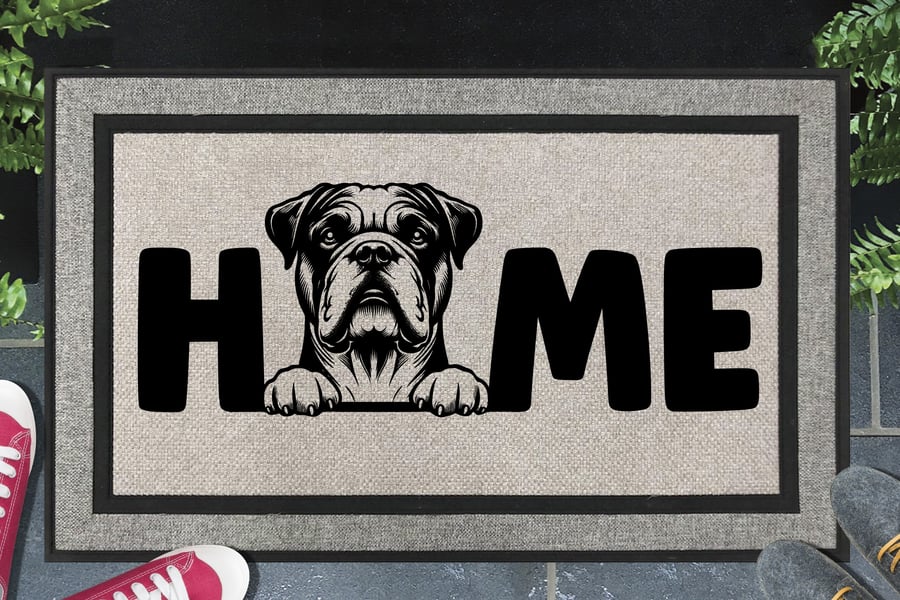 American Bulldog Home Door Mat No.1 - All Weather Doormat - 45x70cm 