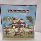 Handmade birthday card- cottage garden 