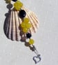 Yellow Agate & Black Onyx Gemstone Beaded Chakra Bracelet "Daffodil" - Image 5