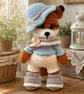 Handmade Crochet Fox – Winter Outfit – Collectible Display Toy - Image 1