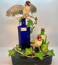 Papier maché goldfinch sculpture  - Image 1