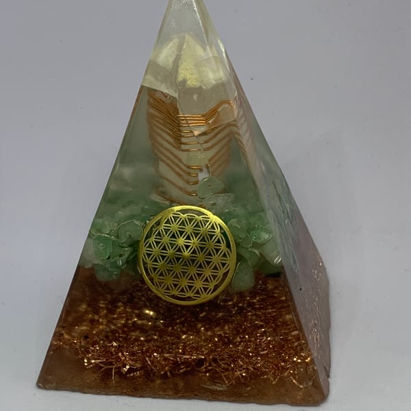Flower of life organite pyramid 