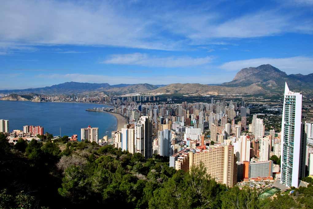 Benidorm Cityscape Skyline Spain Photograph Print