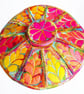 Teacup and Saucer Textile Art Free Machine Embroidery  - Image 4