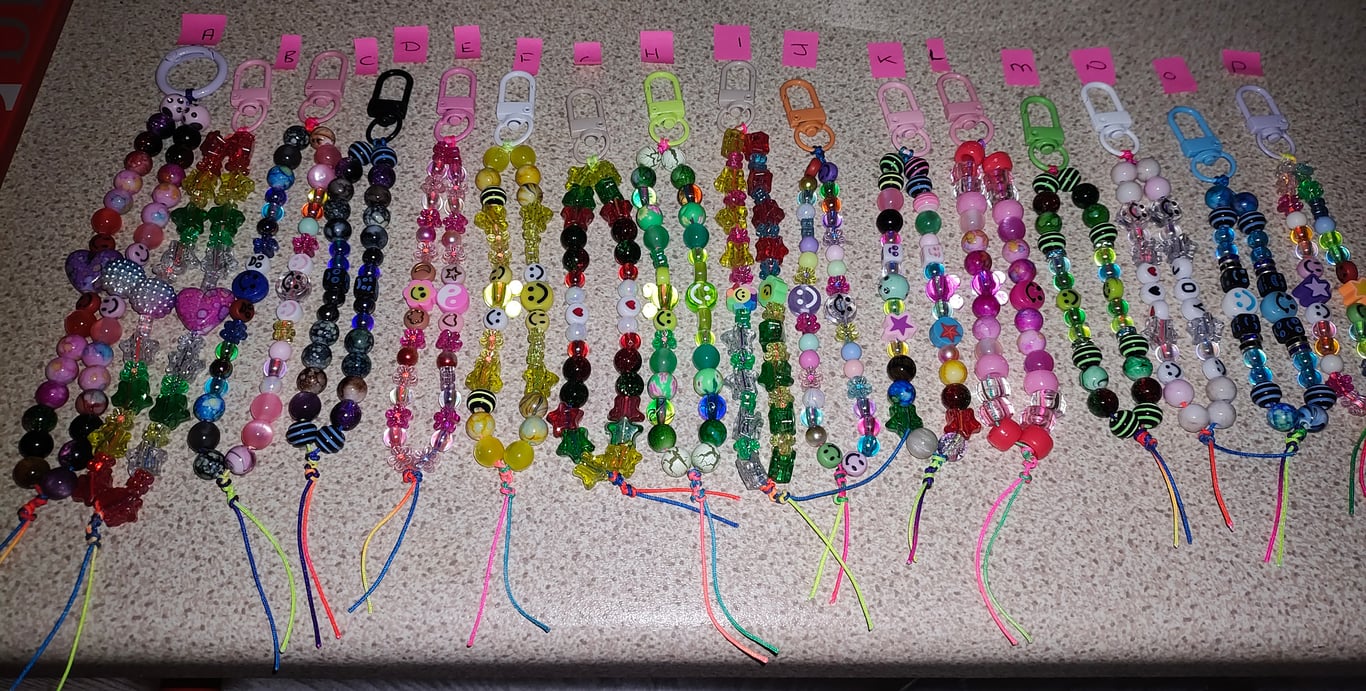 Handmade Bag Charms for Women's & Girls (Different Colour Pick One)(Phone)