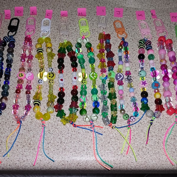 Handmade Bag Charms for Women's & Girls (Different Colour Pick One)(Phone)