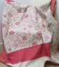 Traditional Red and Cream Patchwork Quilt - Image 8