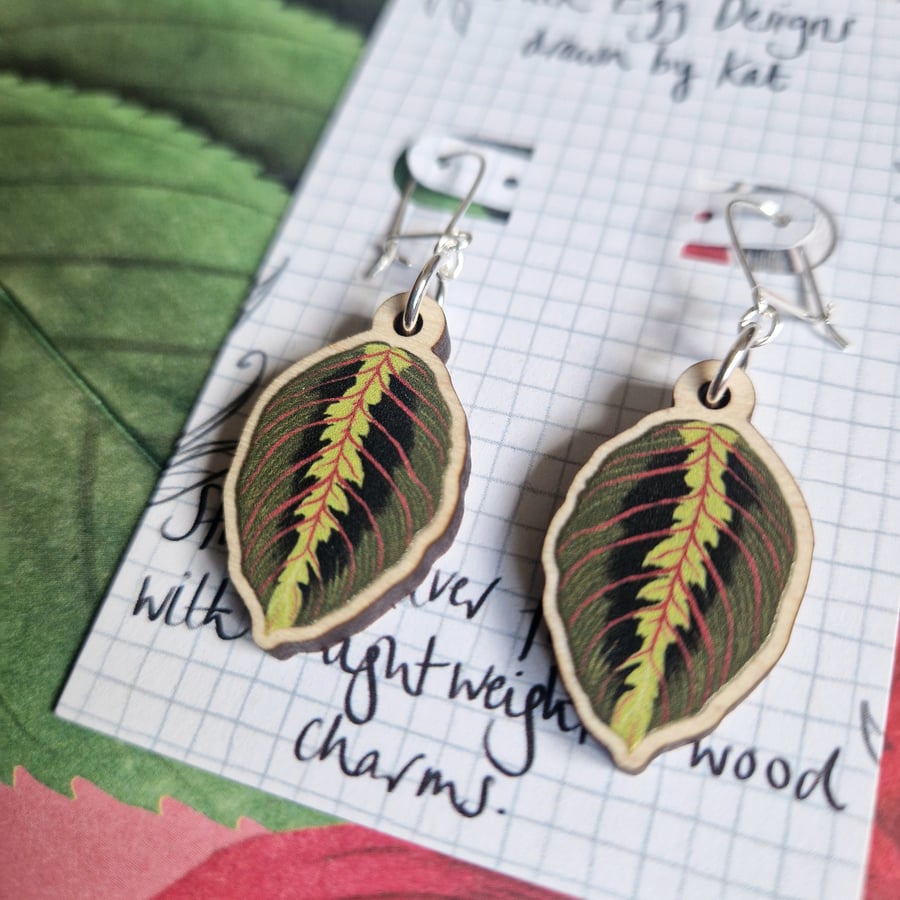 Prayer Plant Earrings