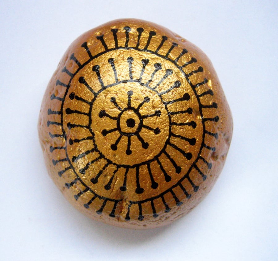 RESERVED FOR SINEAD. Gold stone, paperweight