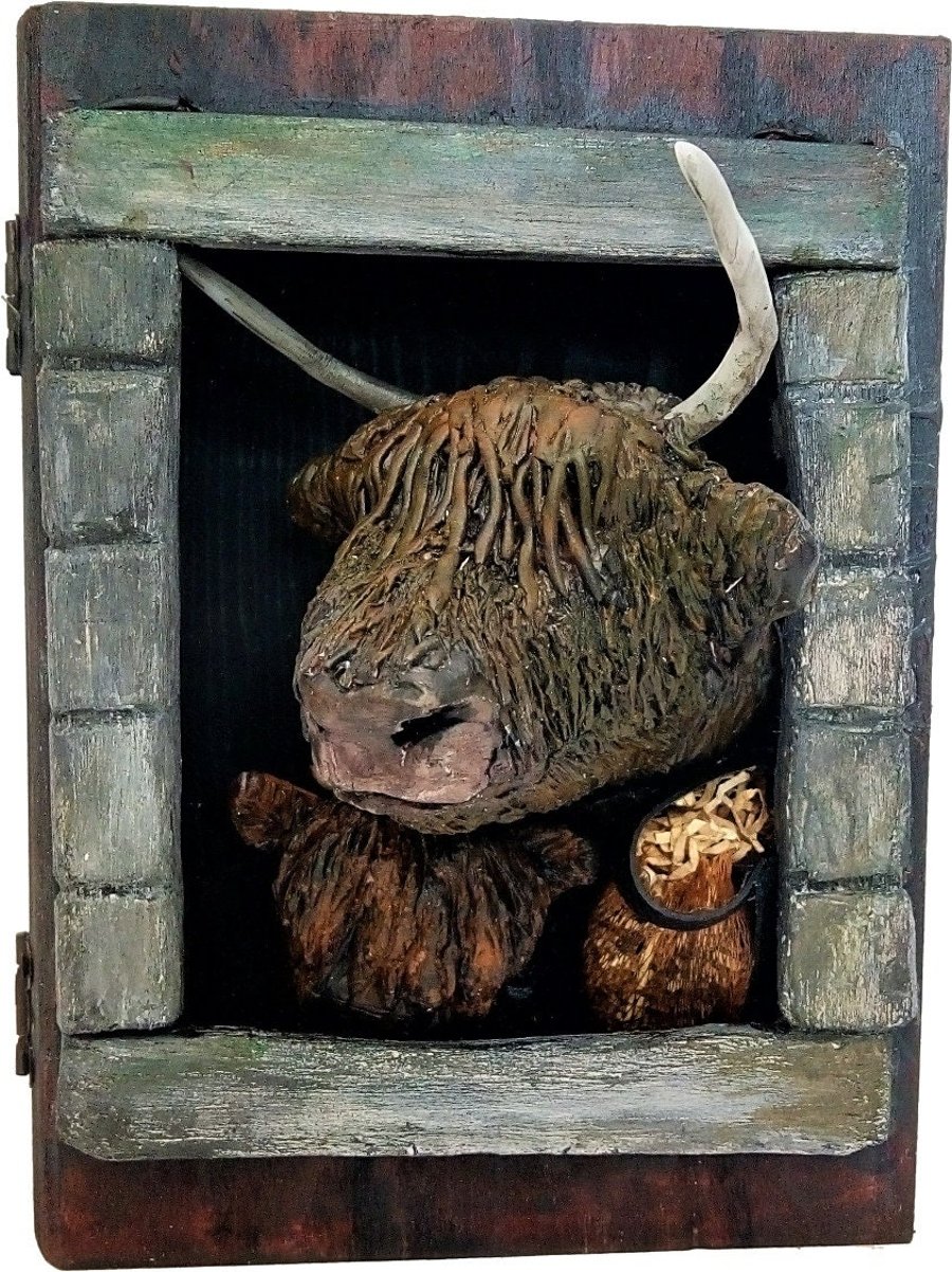 Tales frae the byre Home Decor Highland Cow Sculpture