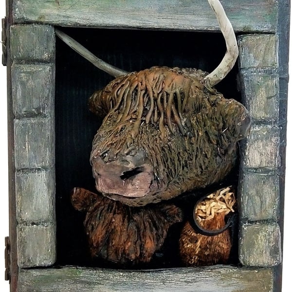 Tales frae the byre Home Decor Highland Cow Sculpture