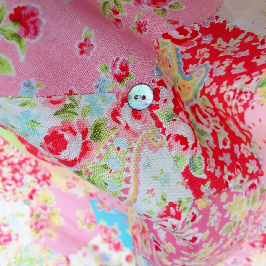 Patchwork Quilt Hexagon bedspread Single Size Throw