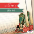 Letter Writing Paper A Young Girl of Wondrous Beauty - sleeping beauty