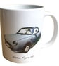 Nissan Figaro 1991 - 11oz Ceramic Mug - Japanese Fun Car - Image 1