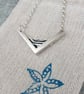 Silver beach coastal waves pendant  - Image 2