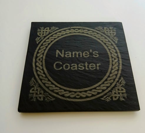 Set of 4: Your Name on Coaster. Slate Coaster. P Personalisation. Ant